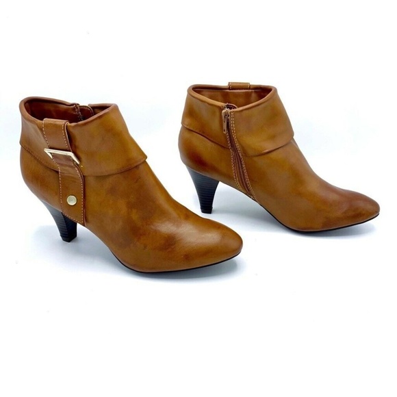 NEW Valerie Stevens Ankle Boots Faux Leather 8.5 - Picture 3 of 8